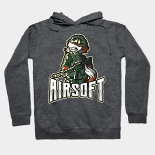 Airsoft Enthusiast Soldier Fox Hoodie